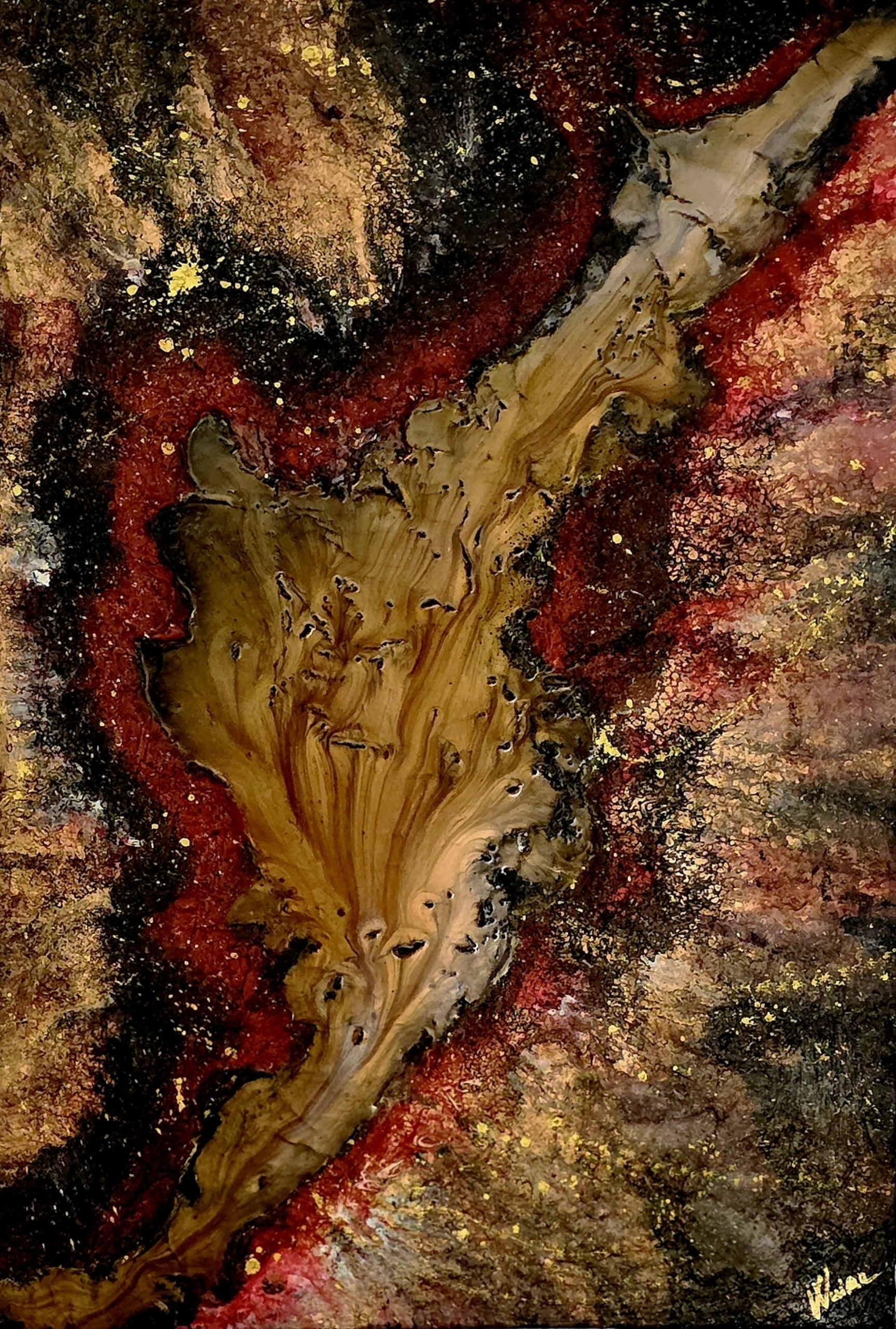ERUPTION — original artwork by WuiRa Art, front view