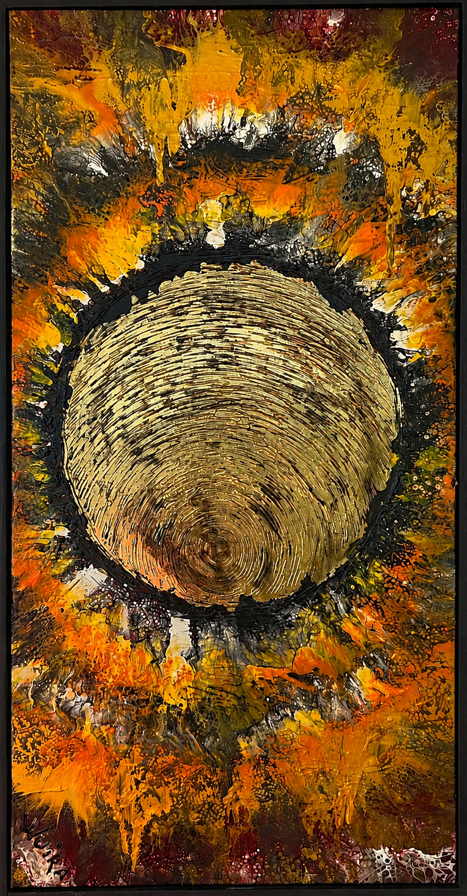 SILENCE THAT SPEAKS — original artwork by WuiRa Art, front view